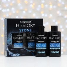 Compliment ПН №1431 His Story Stone (Шампунь для волос 320мл+Гель для душа 320мл) 8 шт